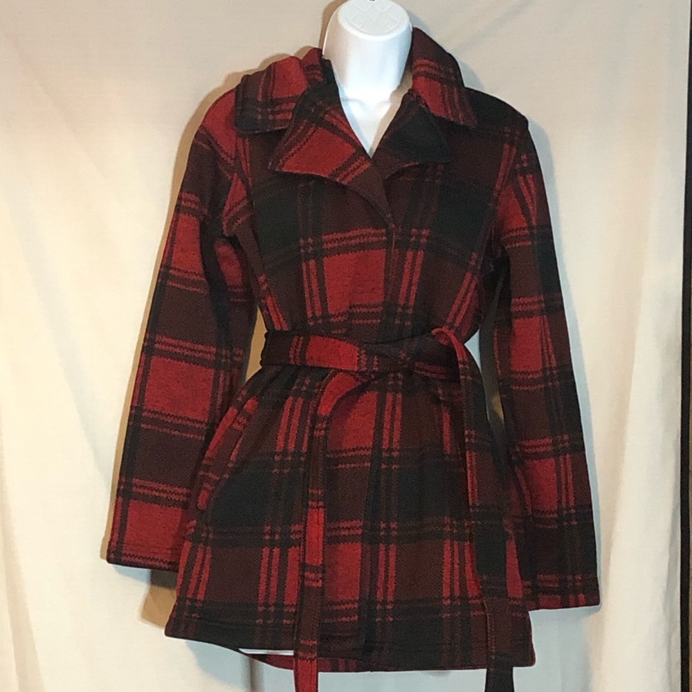 Westport Plaid Jacket Coat - Size Medium